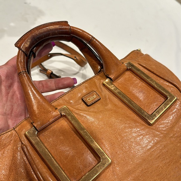 Authentic Chloe Ethel Leather Tote bag with strap - Picture 8 of 15